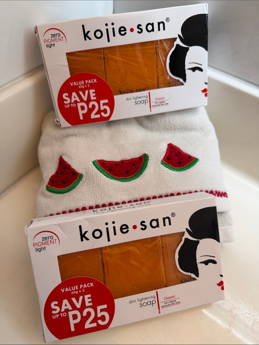 New Sealed Kojie San Skin Lightening Soap Value Pack Set of 2x 3 pack 65 g